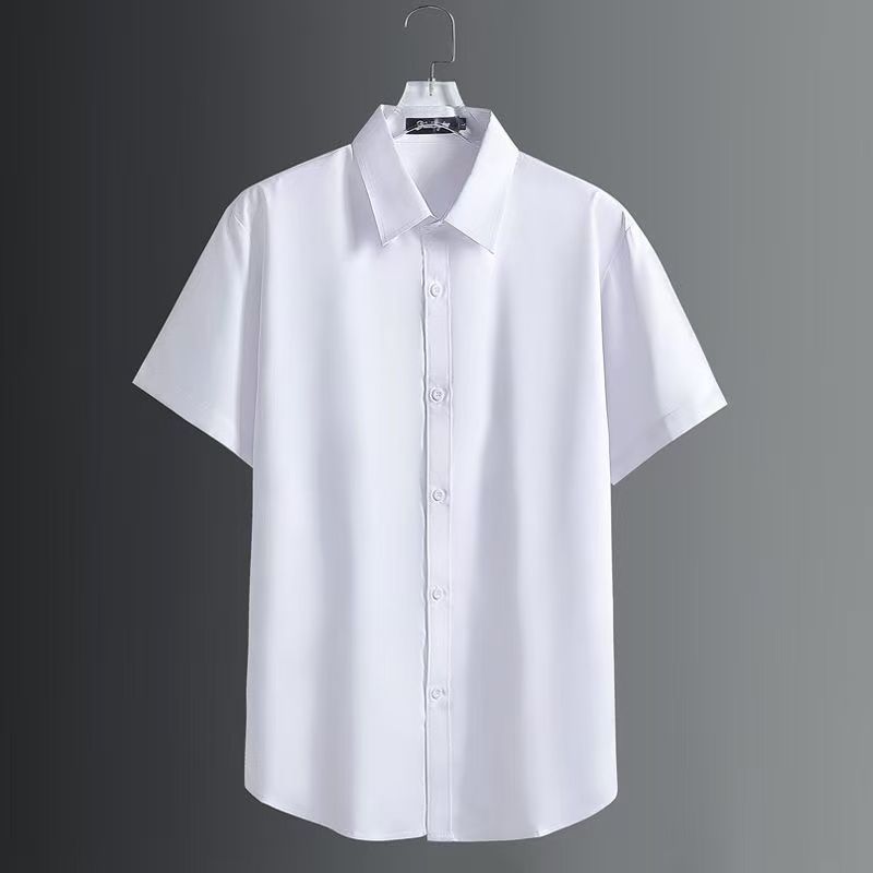 Brand new black ice silk short-sleeved shirt