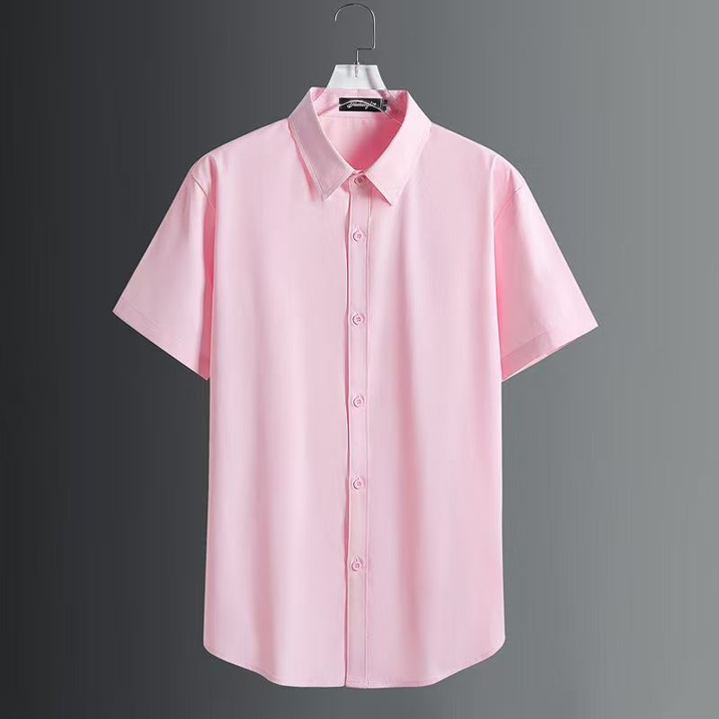 Brand new black ice silk short-sleeved shirt