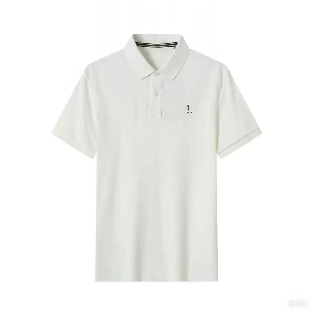 Simple Lapel Short Sleeve Polo Shirt